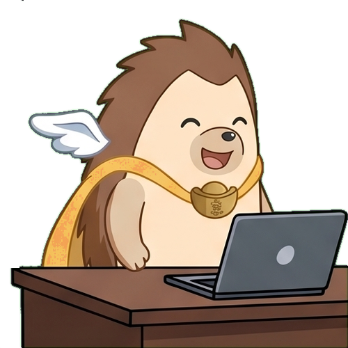 Helpful Yi at his desk