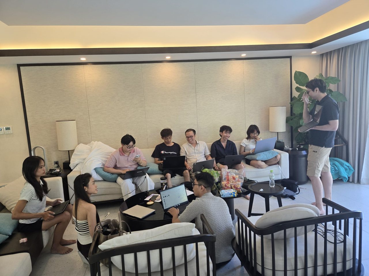 AccountingBPO accountants and developers working together at their hackathon in Vietnam